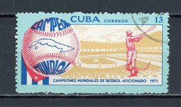 CUBA -  BASE-BALL  N°Yt 1534 Obli. - Used Stamps