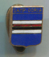 Football Soccer Futbol Calcio - FC SAMPDORIA  Italy, Vintage Pin Badge Abzeichen, Enamel Buttonhole - Football