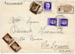 1945  LETTERA CON ANNULLO  BRINDISI  X VICO EQUENSE NAPOLI - Marcofilía