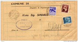 1943 LETTERA CON ANNULLO ROSSANO VENETO VICENZA - Marcofilía