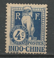 INDOCHINE TAXE N° 6 Gom Coloniale NEUF**  SANS CHARNIERE NI TRACE / Hingeless / MNH - Timbres-taxe