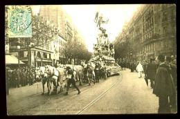 PARIS 1905 - Fêtes De La Mi-Carème - Char De La Ville De PARIS - (Beau Plan Très Animé Avec Attelage Chevaux) - Carnaval