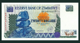 # # # Banknote Simbabwe (Zimbabwe) 20 Dollars 1997 (P-7) UNC # # # - Zimbabwe