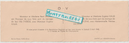 MIK : VP :  Faire Part Mariage : Flers , Voulon,vienne, Champsecret , 1948 - Mariage