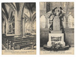 Delcampe - 1924 SAINT JULIEN LES VILLAS 2 CPA église ET Monument AUBE Près Troyes Vendeuvre Arcis Romilly Nogent Bar Sur Seine ... - Marcilly