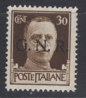 Repubblica Sociale Italiana (1944) - GNR Verona, 30 Centesimi ** - Mint/hinged