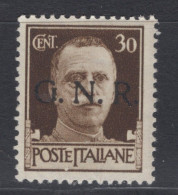 Repubblica Sociale Italiana (1944) - GNR Verona, 30 Centesimi ** - Neufs