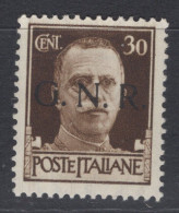 Repubblica Sociale Italiana (1944) - GNR Brescia, 30 Centesimi ** - Neufs