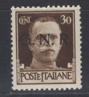 Repubblica Sociale Italiana (1944) - GNR Brescia, 30 Centesimi ** - Mint/hinged