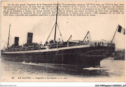 AHJP4-0466 - LE HAVRE - PAQUEBOT LA SAVOIE  - Passagiersschepen