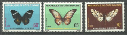 Ivory Coast 1979 Mi 594-596 MNH  (ZS5 IVC594-596) - Vlinders