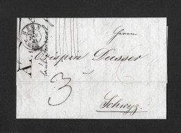 1841 HEIMAT BERN ► Siegel-Faltbrief (Factura) Bern Nach Schwyz An Den Handelsmann Crispin Dusser - ...-1845 Vorphilatelie