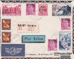 LR Par Avion Tad St Denis 15 7 1949 Pour St Denis Seine - Covers & Documents