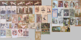 Early Old Postcards, Collection Romantic Couple Love, From FR GER UK - Lot 52 - Hochzeiten