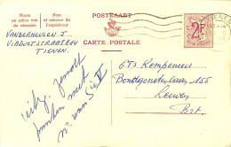 Belgique - Carte Postale - Entier Postal - 1963 - Tienen à Leuven- 2 Francs - Cartoline 1951-..