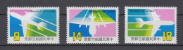 China Taiwan 1987 Air Mail Stamps Set,Scott#C87-89,OG,MNH,VF - Nuevos