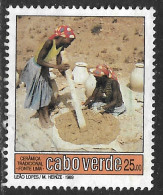 Cabo Verde – 1989 Traditional Pottery 25$00 Used Stamp - Kap Verde