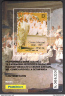 2019 ITALIA , Tessera Filatelica Maccari , Tiratura 2.200 - Tessere Filateliche