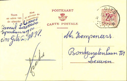 Belgique - Carte Postale - Entier Postal - 1963 -Gits à Leuven - 2 Francs - Postcards 1951-..