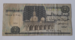 EGYPT - 5 POUNDS -  P 59 - 1989-2001 -  CIRC - BANKNOTES - PAPER MONEY - CARTAMONETA - - Egitto