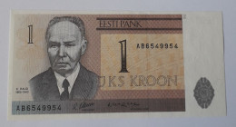 ESTONIA - 1 KROON -  P 69 - 1992 -  UNC - BANKNOTES - PAPER MONEY - CARTAMONETA - - Estland