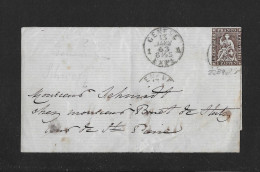 1862 HEIMAT GENÈVE ► Faltbrief (Fragment) Genève      ►SBK-22B4 Genève 13 JANV 63◄ - Storia Postale