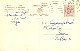 Belgique - Carte Postale - Entier Postal - 1962 - Turnhout à Baarn (Holland) - 2 Francs - Briefkaarten 1951-..