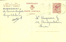 Belgique - Carte Postale - Entier Postal - 1964 - Léopoldsburg à Leuven - 2 Francs - Cartoline 1951-..