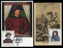 FRANCE (2023) Carte S Maximum Card S - Grandes Heures Histoire, La Bataille De Castillon 1453, Charles VII, Jean Bureau - 2020-…