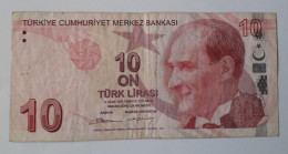 TURKEY - 10 LIRA -  P 223 - 2009/2022 - CIRC - BANKNOTES - PAPER MONEY - CARTAMONETA - - Turquie