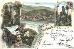 Gruss Aus Eberbach Am Neckar - Litho - Eberbach