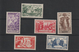 Dahomey 1937 Expo Paris 103-108, 6 Val * Charnière MH - Nuevos