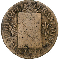 France, Sol Aux Balances Françoise, 1793 / AN II, Arras, Cuivre, TB+ - Altri & Non Classificati