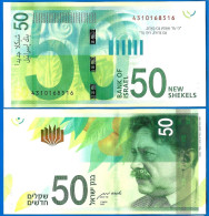 Israel 50 New Shekels 2022 NEUF UNC Que Prix + Port Shekel Billet Payppal Bitcoin Crypto OK - Israël