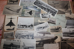 Lot De 33g D'anciennes Coupures De Presse Et Photo De L'aéronef Britannique Boulton-Paul P-111 - Luchtvaart