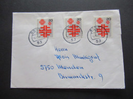 Berlin (West) 1968 Nr.321 (3) MeF Fernbrief Bonn 1- Menden - Storia Postale