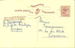 Belgique - Carte Postale - Entier Postal - 1961 - Eupen - Louvain - 2 Francs - Tarjetas 1951-..