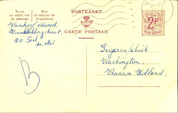 Belgique - Carte Postale - Entier Postal - 1963 - Geel - Baarn (Holland) - 2 Francs - Briefkaarten 1951-..