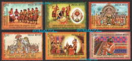 India New *** 2024 Cultural Heritage Of Western Odisha,Elephant,Music,Dance,Festival,Krishna,Set 6v MNH (**) Inde Indien - Nuevos