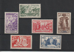 Saint Pierre Et Miquelon 1937 Expo Paris 160-165, 6 Val * Charnière MH - Unused Stamps