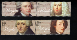 1979177989 2009 SCOTT 1848A + 1850A  (XX) POSTFRIS MINT NEVER HINGED - COMPOSERS MOZART HANDEL HAYDN CHOPIN - Neufs