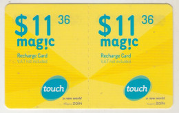 LEBANON - Magic (Half Size X2) , MTC Touch Recharge Card 11.36$, Exp.date 08/11/18, Used - Liban