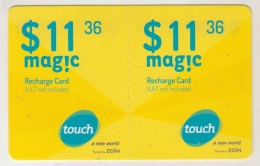 LEBANON - Magic (Half Size X2) , MTC Touch Recharge Card 11.36$, Exp.date 24/10/19, Used - Liban