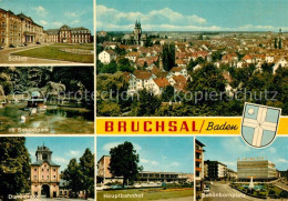 73048440 Bruchsal Schloss Schlosspark Hauptbahnhof Schoenbornplatz Damianstor Br - Bruchsal