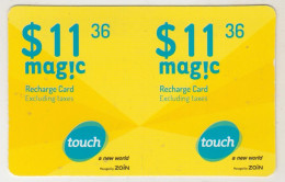 LEBANON - Magic (Half Size X2) , MTC Touch Recharge Card 11.36$, Exp.date 13/03/21, Used - Libanon