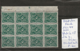 TIMBRE D ALLEMAGNE  DEUTSCHES REICH 1922 NEUF**MNH/  Nr BLOC DE 12 TIMBRES  COTE 45.60 € € - 1922-1923 Emissions Locales