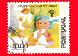 PORTOGALLO - Usato - 1979 - Anno Internazionale Dei Bambini - Bambino All'asilo - 10.00 - Used Stamps