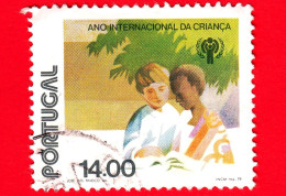 PORTOGALLO - Usato - 1979 - Anno Internazionale Dei Bambini - Ragazzo Bianco E Ragazzo Nero - 14.00 - Gebraucht