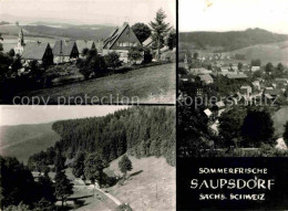 72639469 Saupsdorf Sommerfrische  Panorama Kirche Kirnitzschtal - Kirnitzschtal