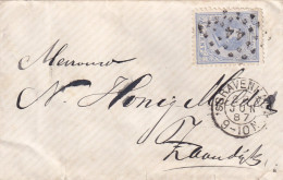 Envelop 28 Jun 1887 's Gravenhage (kleinrond En Puntstempel 44) Naar Koog Zaandijk (kleinrond) - Poststempels/ Marcofilie